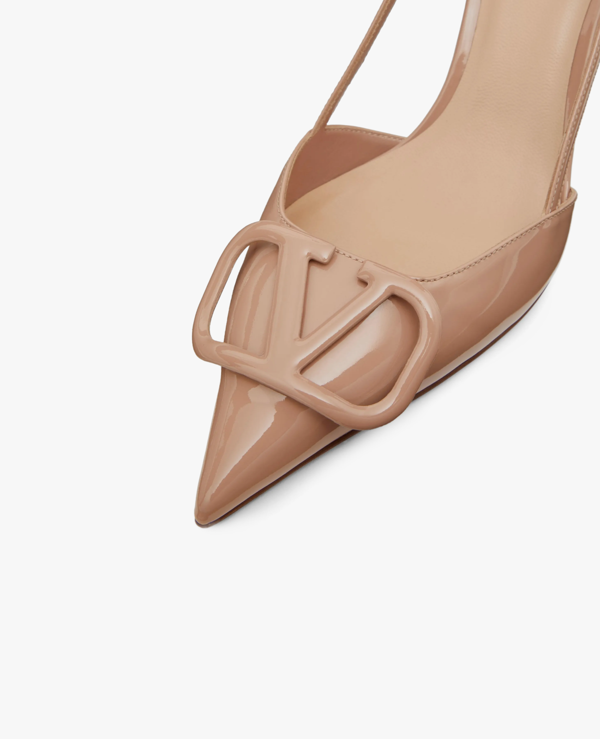 Valentino Vlogo Signature Slingback Beige Pump