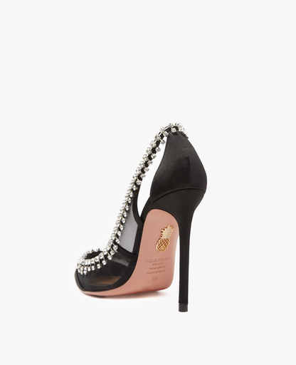 Aquazzura Crystal Crush 105 mm Black Pumps