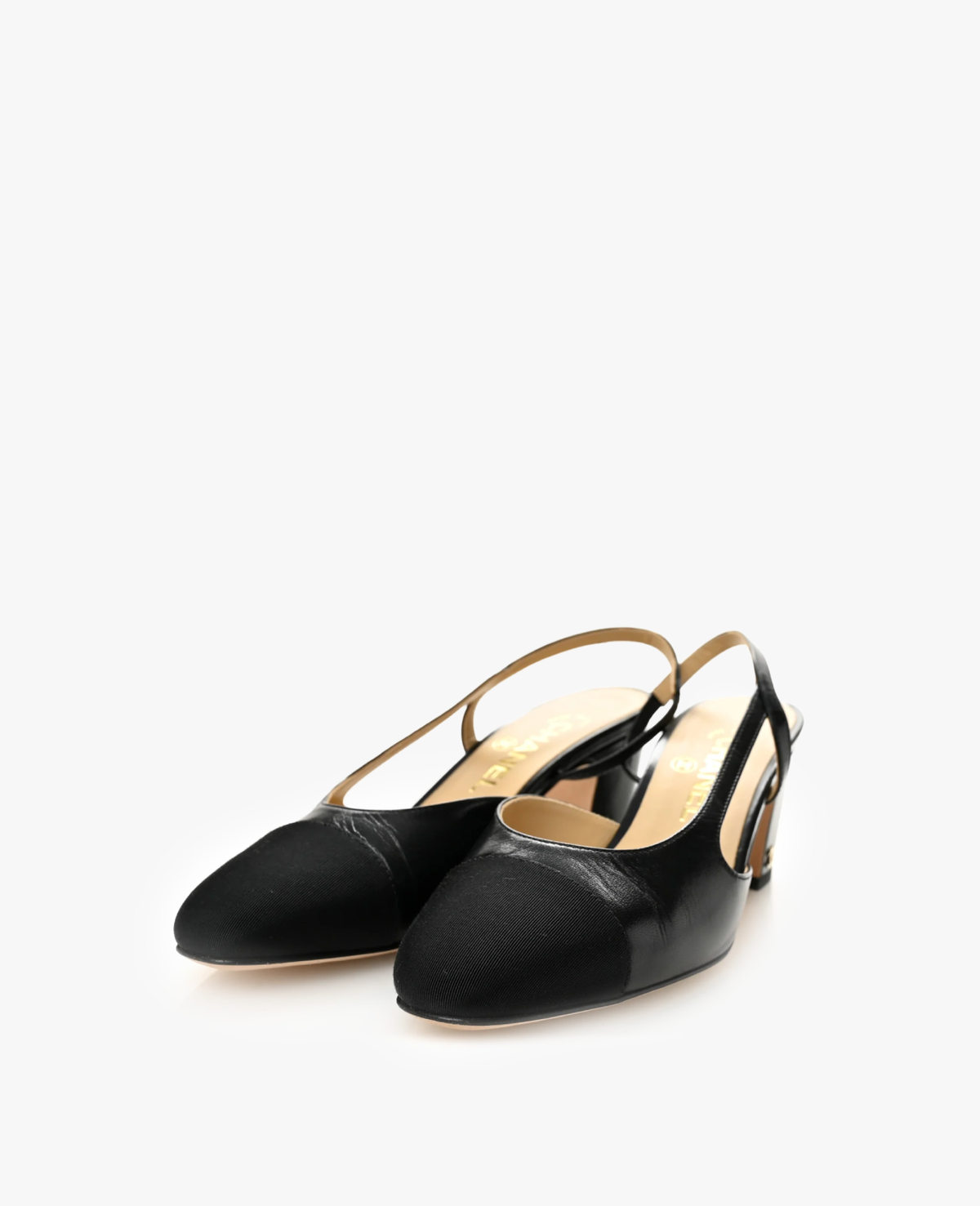 Chanel Black Slingbacks