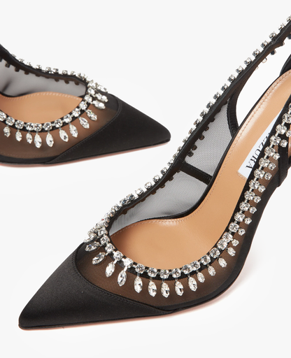 Aquazzura Crystal Crush 105 mm Black Pumps