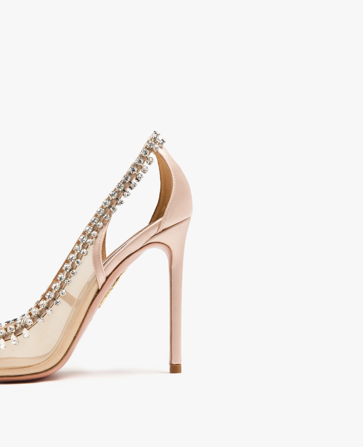 Aquazzura Crystal Crush 105 mm Pink Pumps