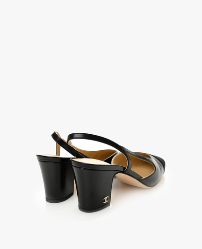 Chanel Black Slingbacks