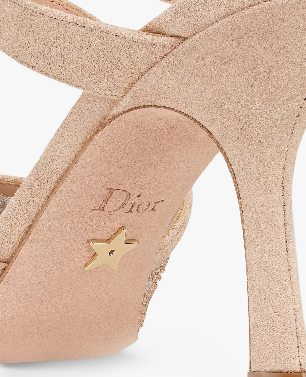 Dior Capture Heeled Mule Nude
