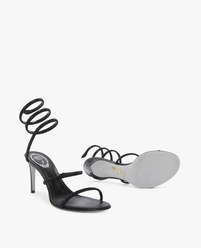 René Caovilla Cleo Black Sandal
