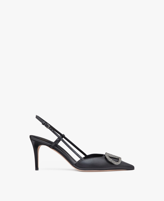 Valentino Garavani VLogo Signature Slingback pumps Black
