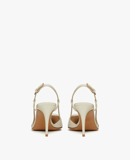 Valentino Vlogo Signature Slingback White Pump