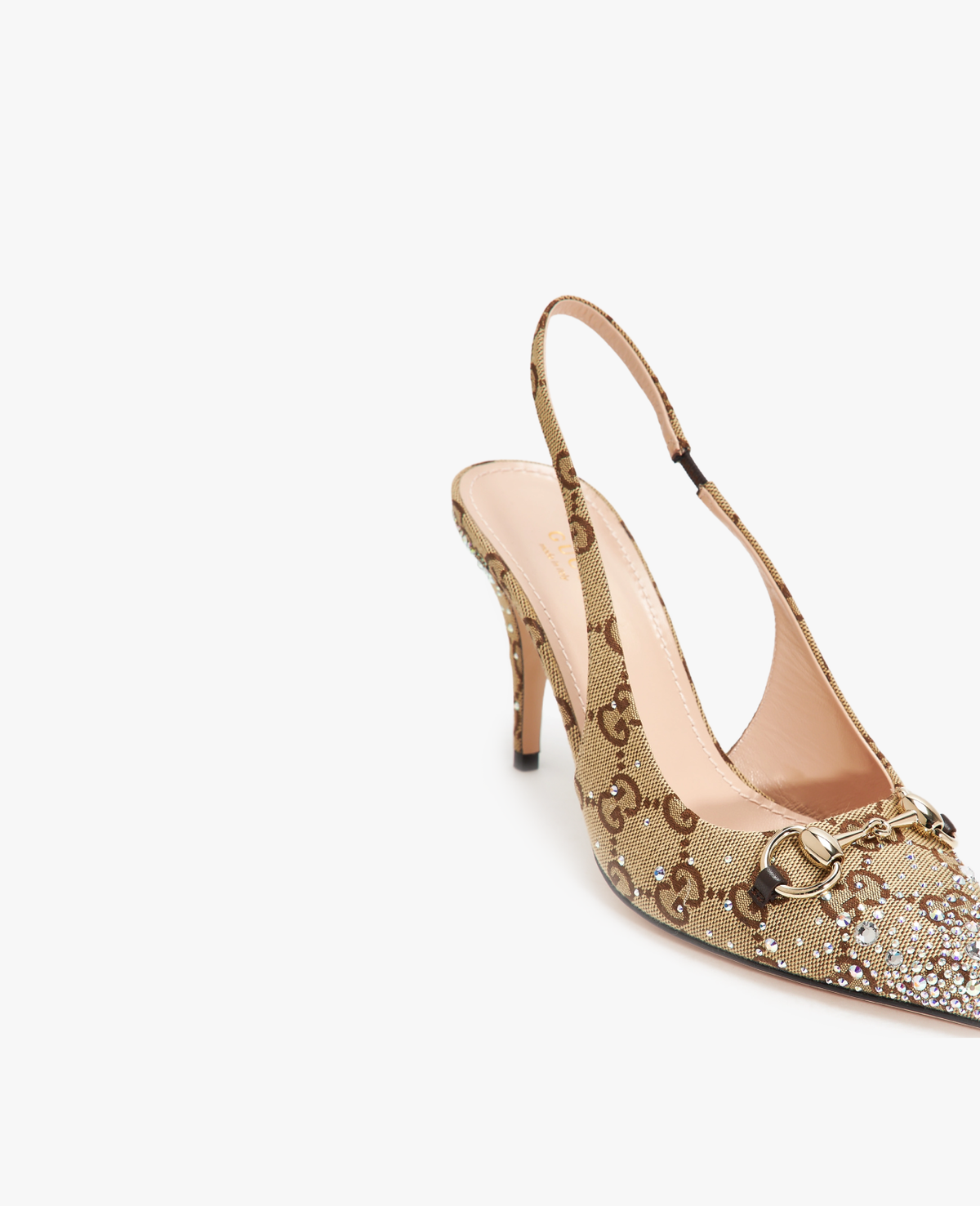 Gucci Horsebit Slingback Beige Pump