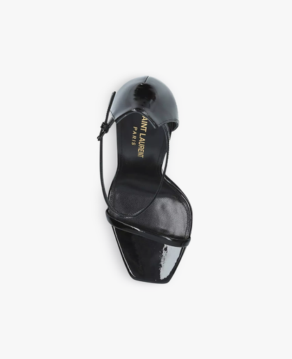 Saint Laurent Black Opyum Sandals