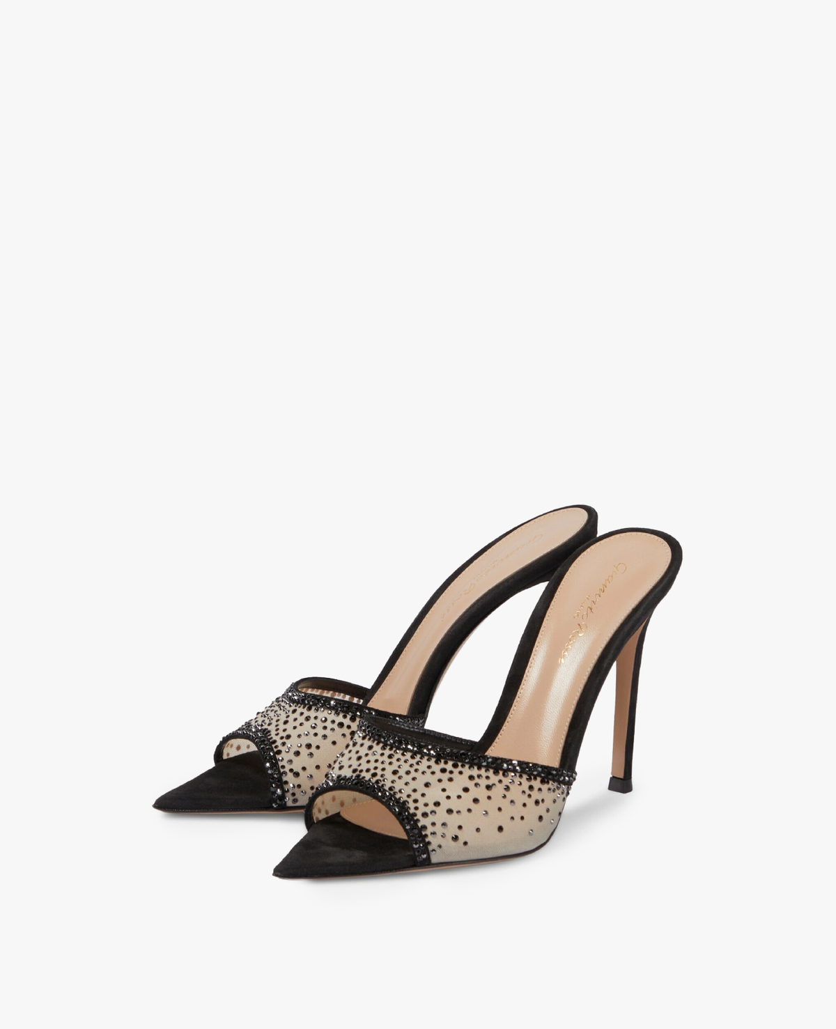 Gianvito Rossi Rania Mule 85 Black White