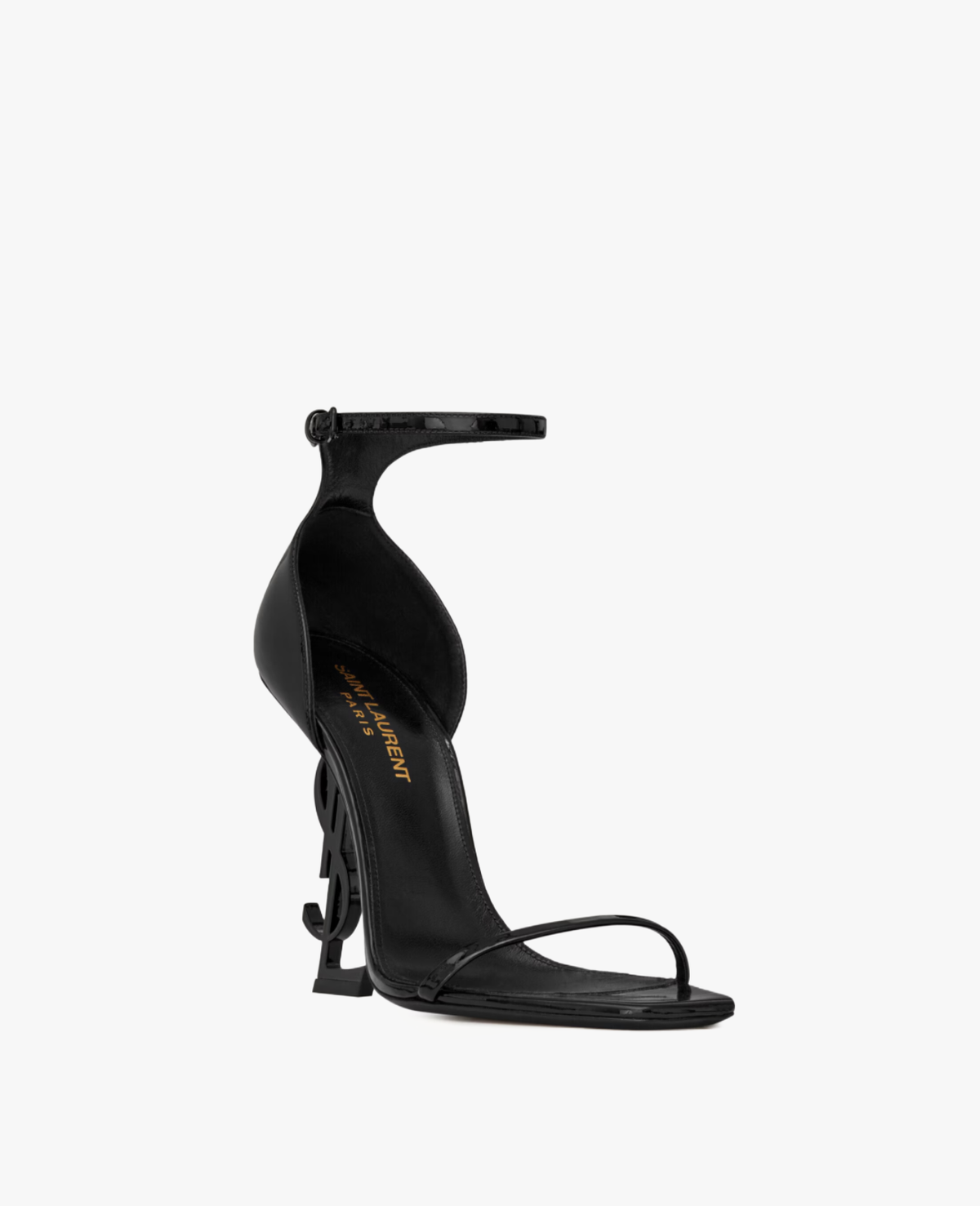 Saint Laurent Opyum Black Heeled Sandals