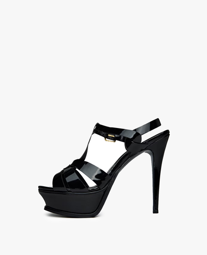Saint Laurent Tribute Black Sandals