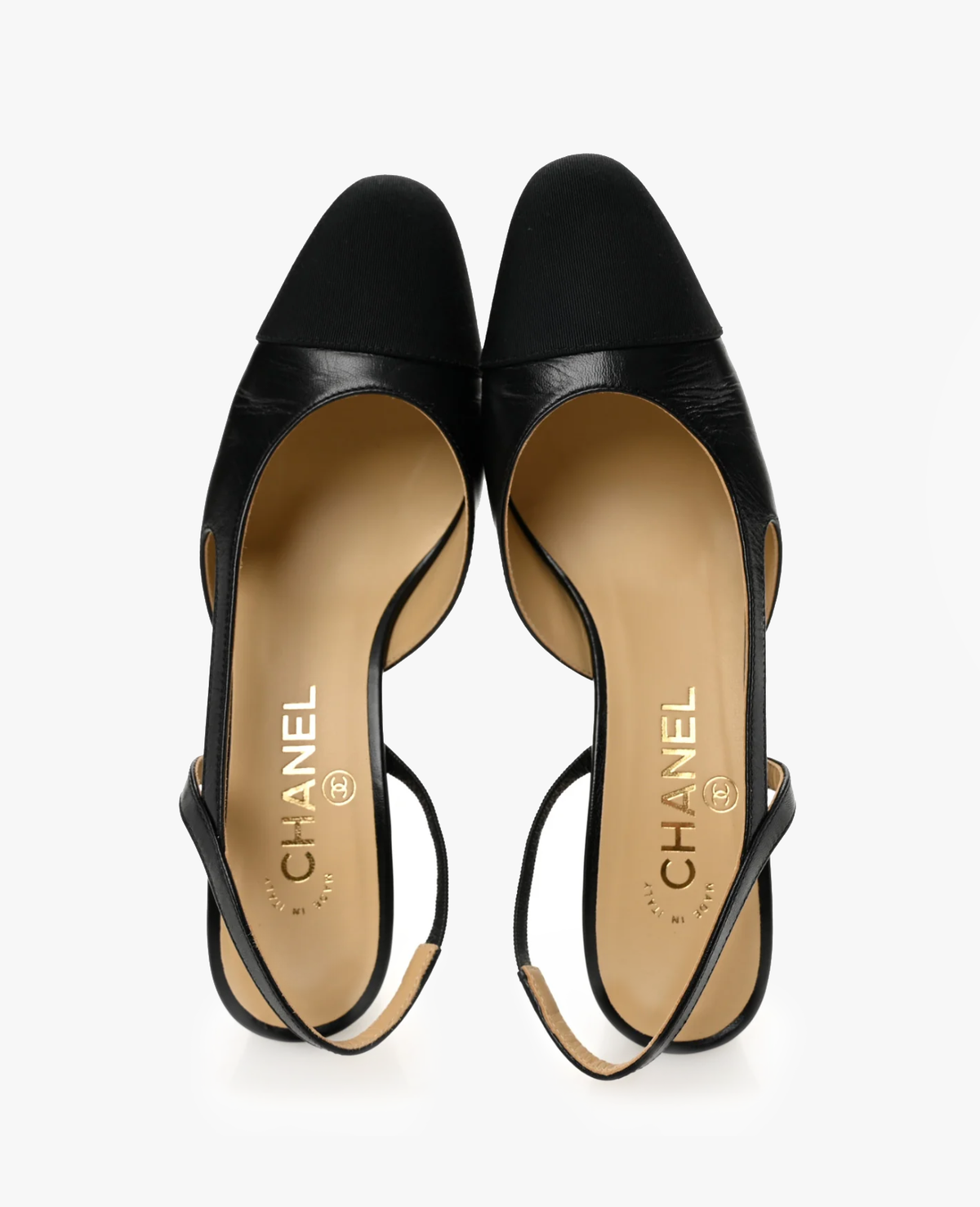 Chanel Black Slingbacks