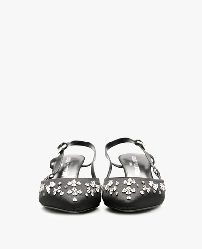 LV Mirage Blossom Slingback Pump Black