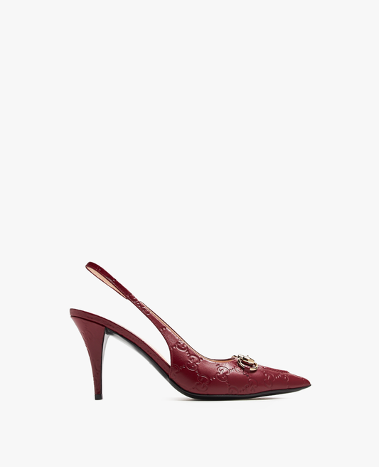 Gucci Rosso Ancora Red Horsebit Pump