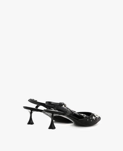 LV Mirage Blossom Slingback Pump Black