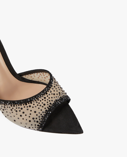 Gianvito Rossi Rania Mule 85 Black White