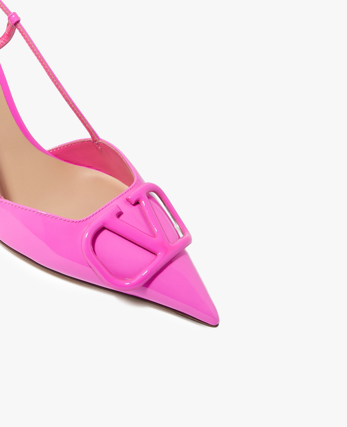 Valentino Vlogo Signature Slingback Pink Pump
