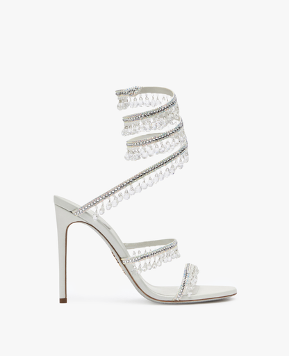 René Caovilla Chandelier Ivory Sandal 105 mm