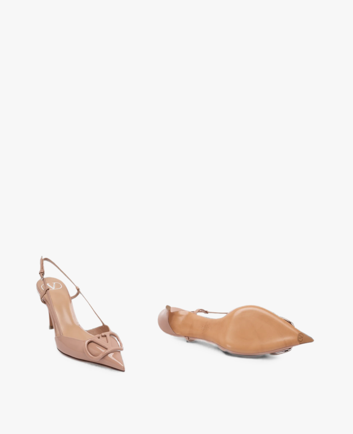 Valentino Vlogo Signature Slingback Beige Pump