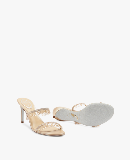 René Caovilla Chandelier Nude Mule 80 mm