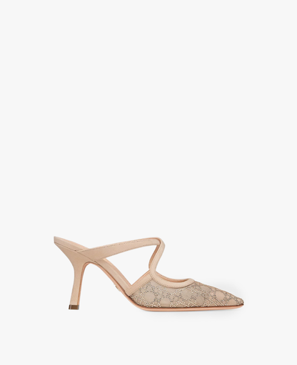 Dior Capture Heeled Mule Nude