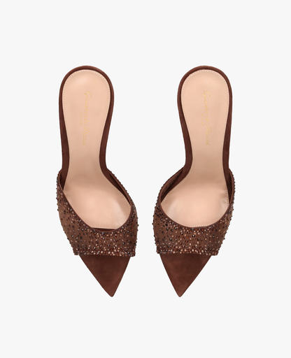 Gianvito Rossi Rania Mule 85 Brown